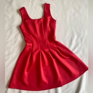 Boston Proper Vibrant Bright Pink Mini Dress